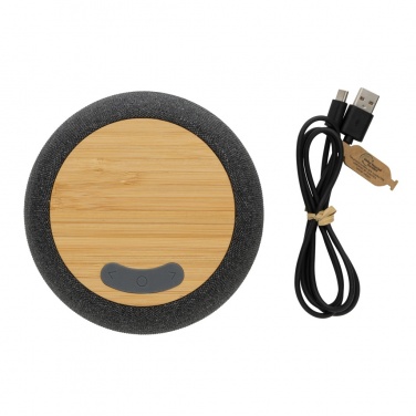 Logo trade advertising product photo of: RCS Rplastic/PET and bamboo 5W speaker