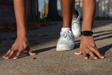 Logo trade promotional merchandise image of: RCS recycled TPU  activity watch 1.47'' screen with HR