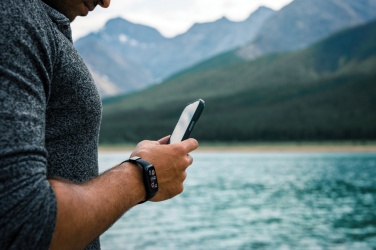 Logotrade advertising product picture of: RCS recycled TPU  activity watch 1.47'' screen with HR