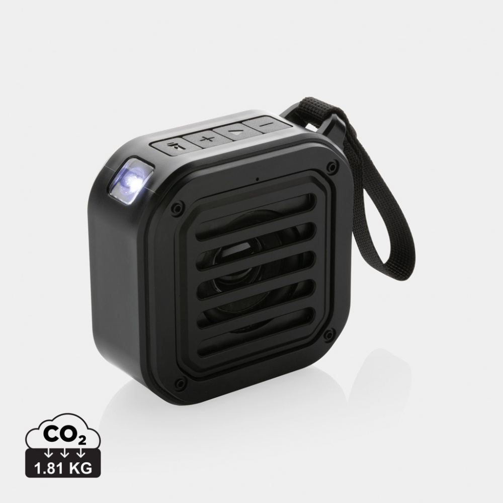 Logotrade promotional items photo of: 3W RCS recycled plastic wireless sunwave solar speaker