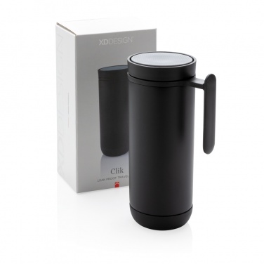 Logo trade promotional giveaways image of: Clik leak proof travel mug