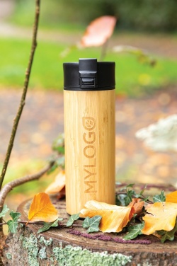 Logo trade business gift photo of: Bogota vacuum bamboo coffee mug