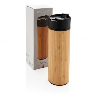 Logo trade business gift photo of: Bogota vacuum bamboo coffee mug