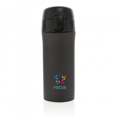 Logo trade promotional products image of: Metallic easy lock vacuum mug