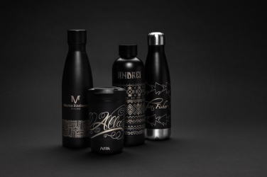 Logo trade promotional item photo of: RCS Recycled stainless steel solid vacuum bottle