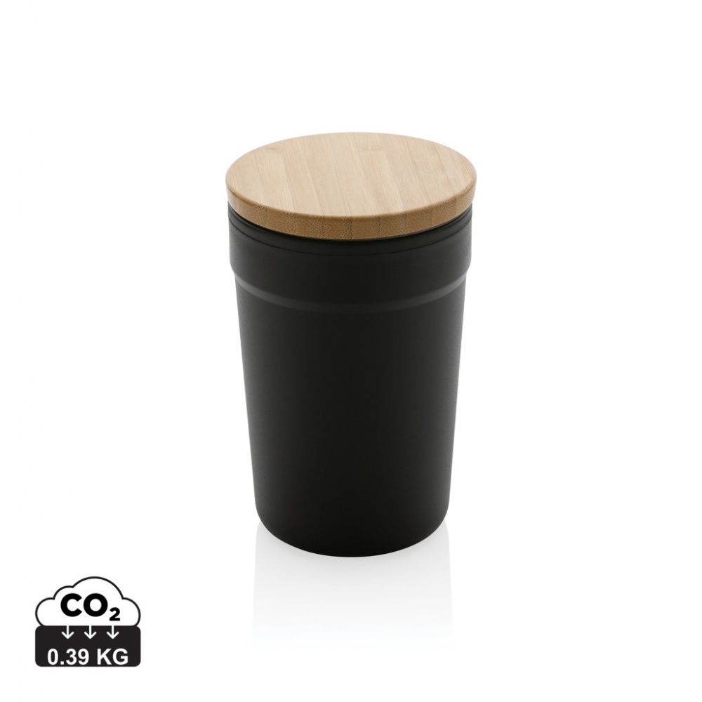 Logotrade promotional product image of: GRS certified recycled PP mug with bamboo lid