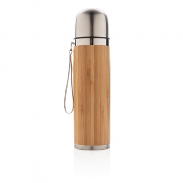 Logotrade promotional product image of: Bamboo vacuum travel flask
