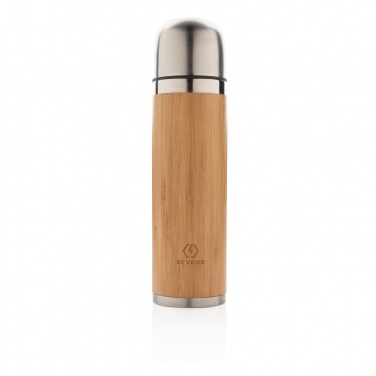 Logo trade corporate gift photo of: Bamboo vacuum travel flask