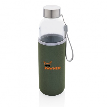 Logo trade promotional giveaways picture of: Glass bottle with neoprene sleeve