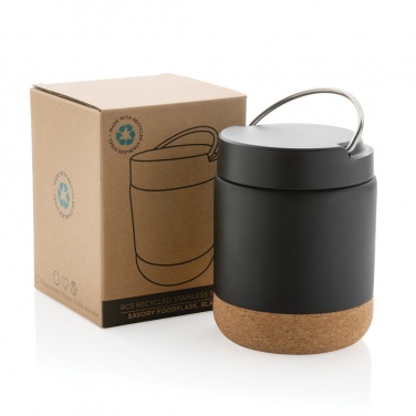 Logotrade promotional gift image of: Savory RCS certified recycled stainless steel foodflask