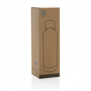 Logotrade promotional items photo of: Wood RCS certified recycled stainless steel vacuum bottle
