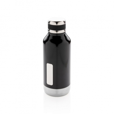 Logo trade promotional merchandise picture of: Leak proof vacuum bottle with logo plate