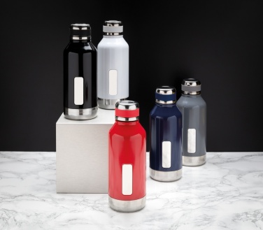 Logotrade promotional item image of: Leak proof vacuum bottle with logo plate
