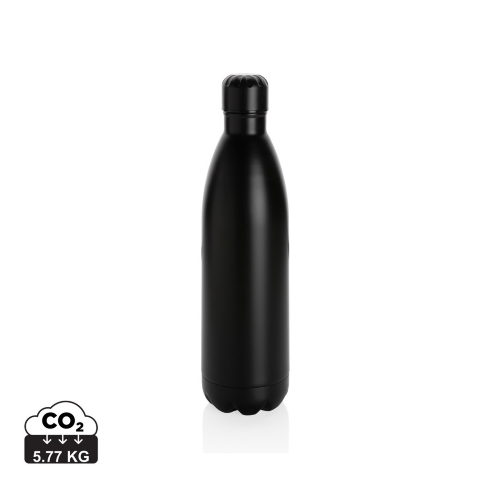 Logo trade promotional giveaway photo of: Solid colour vacuum stainless steel bottle 1L