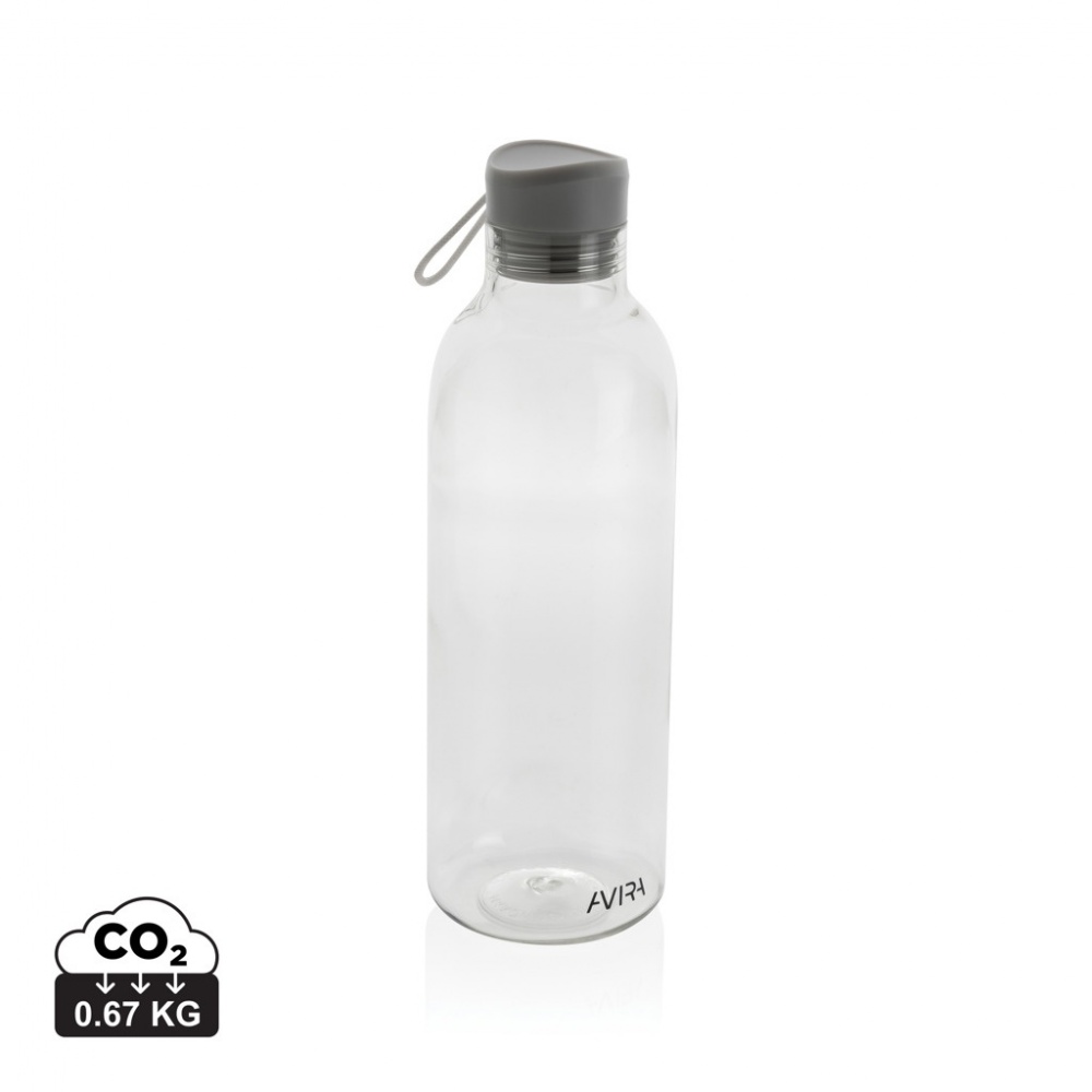 Logo trade promotional giveaways image of: Avira Atik RCS Recycled PET bottle 1L