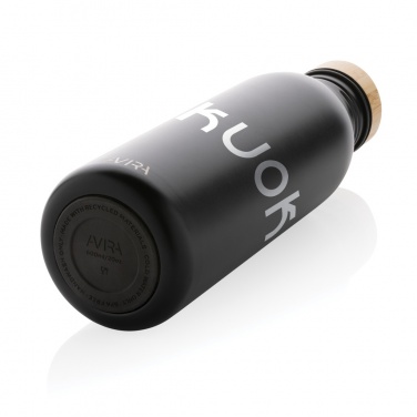 Logo trade advertising products picture of: Avira Alcor RCS Re-steel single wall water bottle 600 ML
