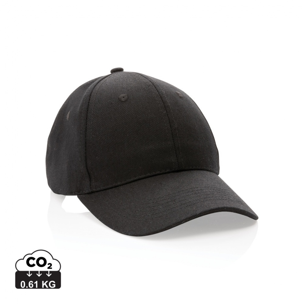 Logo trade promotional products picture of: Impact 6 panel 280gr Recycled cotton cap with AWARE™ tracer