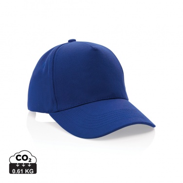 Logo trade promotional item photo of: Impact 5panel 280gr Recycled cotton cap with AWARE™ tracer
