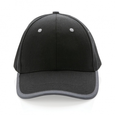 Logo trade promotional gifts picture of: Impact AWARE™ Brushed rcotton 6 panel contrast cap 280gr