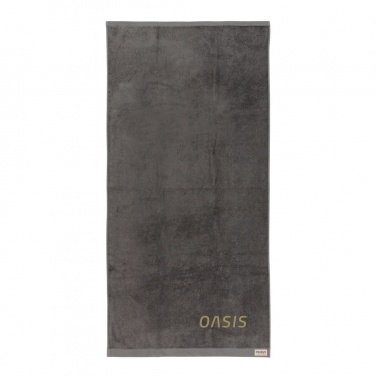 Logo trade promotional giveaways image of: Ukiyo Sakura AWARE™ 500 gsm bath towel 70x140cm