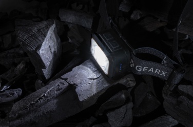 Logo trade promotional product photo of: Gear X RCS rPlastic heavy duty head torch