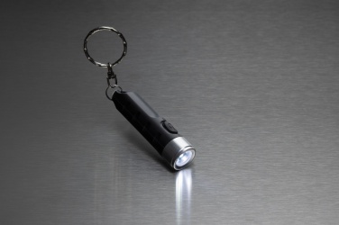 Logotrade promotional merchandise photo of: Globix RCS recycled plastic USB re-chargeable keychain torch