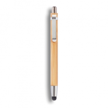 Logo trade promotional giveaway photo of: Bamboo stylus pen
