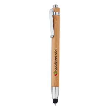 Logo trade corporate gift photo of: Bamboo stylus pen