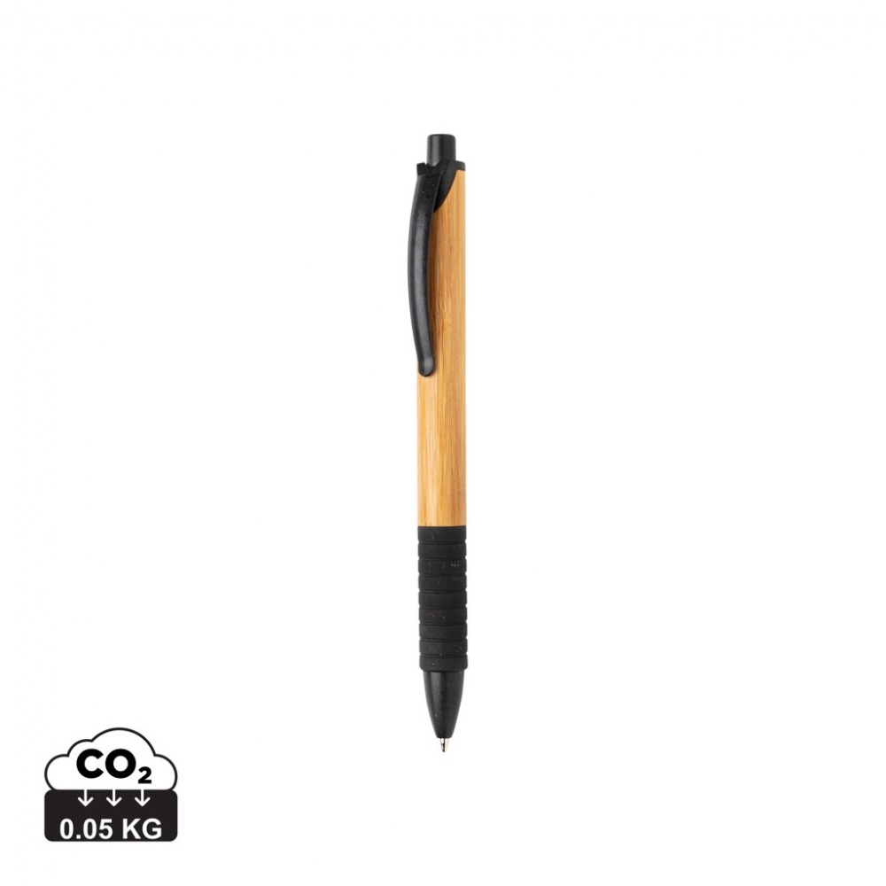 Logo trade promotional merchandise image of: Bamboo & wheat straw pen