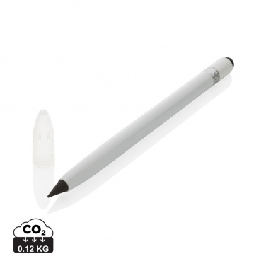Logo trade promotional merchandise picture of: Aluminum inkless pen with eraser