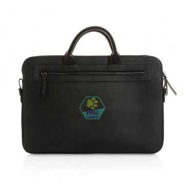 Logo trade promotional giveaway photo of: Swiss Peak GRS recycled PU 14 inch laptop bag