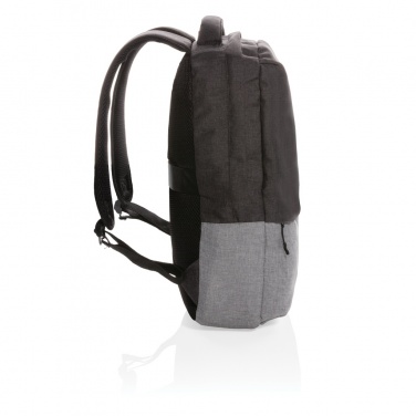 Logotrade promotional product image of: Duo colour RPET 15.6" RFID laptop backpack PVC free