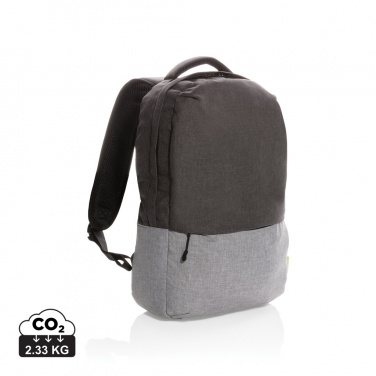 Logo trade promotional item photo of: Duo colour RPET 15.6" RFID laptop backpack PVC free