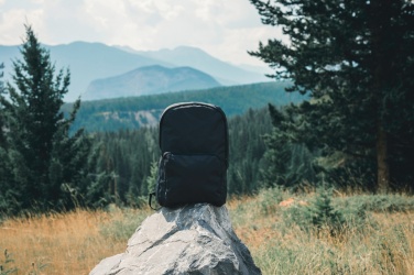 Logo trade corporate gifts picture of: Dillon AWARE™ RPET foldable classic backpack