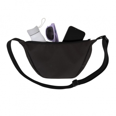 Logo trade business gifts image of: Crescent AWARE™ RPET half moon sling bag