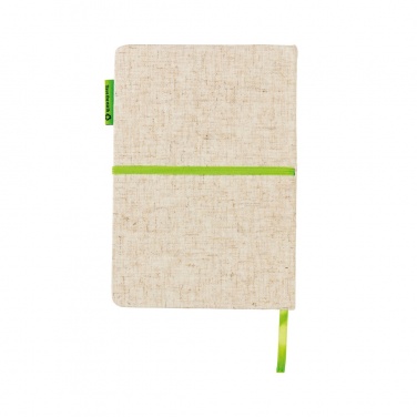 Logo trade promotional gifts picture of: A5 jute notebook