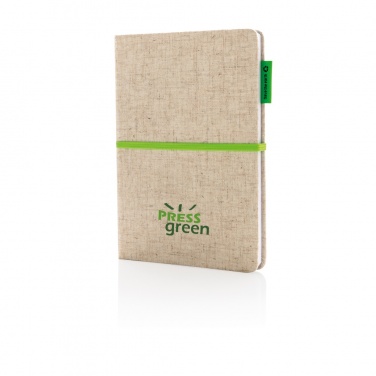 Logotrade promotional giveaway image of: A5 jute notebook