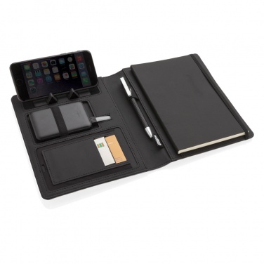 Logotrade promotional gifts photo of: Air 5W wireless charging notebook with 5000mAh powerbank