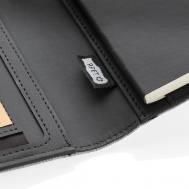 Logo trade corporate gifts image of: Air 5W wireless charging notebook with 5000mAh powerbank