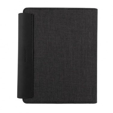 Logotrade promotional items photo of: Fiko wireless charging A5 portfolio with powerbank