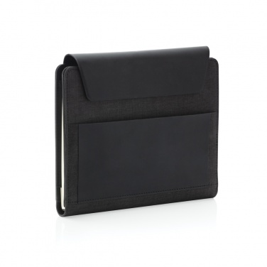 Logo trade promotional gift photo of: Fiko wireless charging A5 portfolio with powerbank