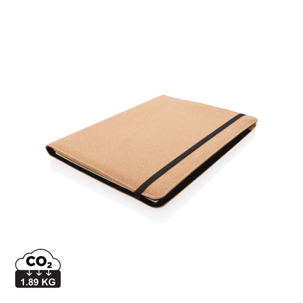 Logotrade advertising product image of: Deluxe cork portfolio A4 with pen