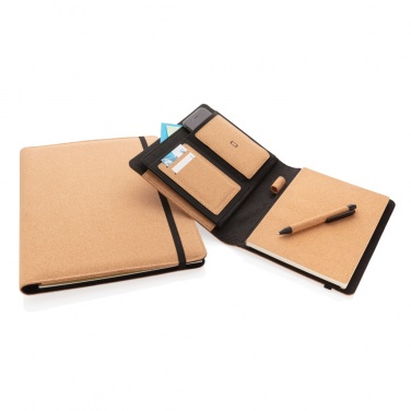 Logotrade promotional items photo of: Deluxe cork portfolio A4 with pen