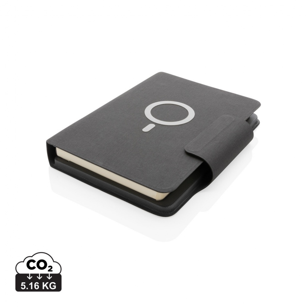 Logotrade corporate gift picture of: Artic Magnetic 10W wireless charging A5 notebook