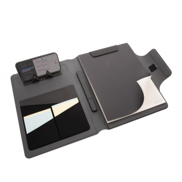 Logo trade business gift photo of: Artic Magnetic 10W wireless charging A4 portfolio