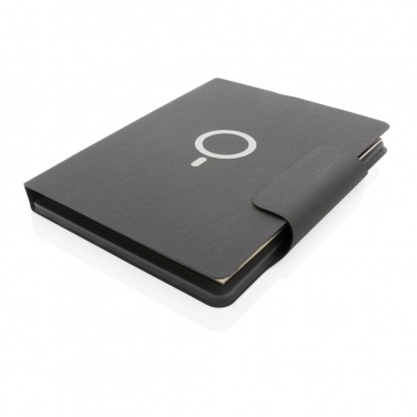 Logo trade corporate gifts image of: Artic Magnetic 10W wireless charging A4 portfolio