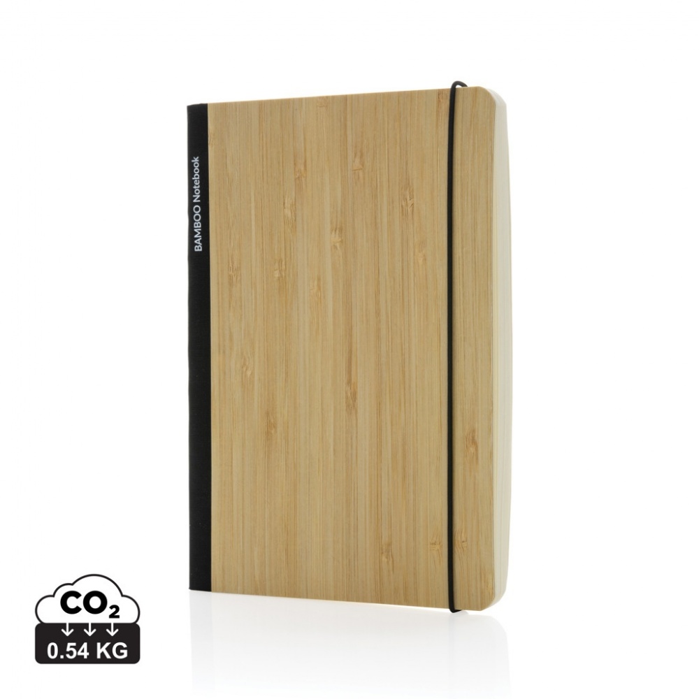 Logo trade corporate gift photo of: Scribe bamboo A5 Notebook