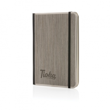 Logotrade promotional product image of: Treeline A5 wooden cover deluxe notebook