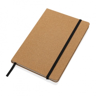 Logo trade promotional products image of: Stoneleaf A5 cork and stonepaper notebook