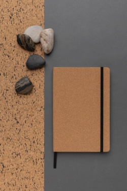 Logo trade corporate gifts picture of: Stoneleaf A5 cork and stonepaper notebook